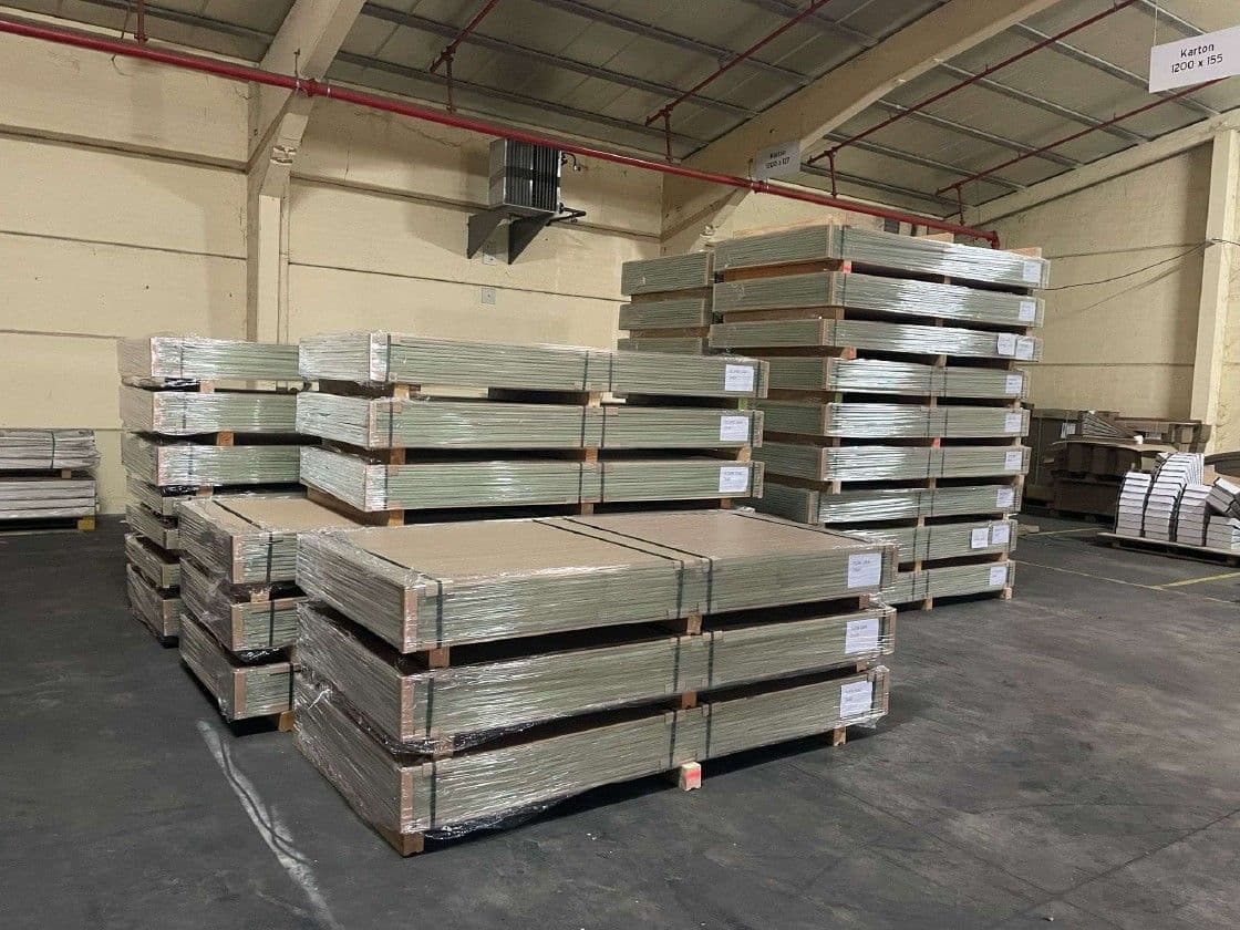 Movinto panels packed and ready for shipping